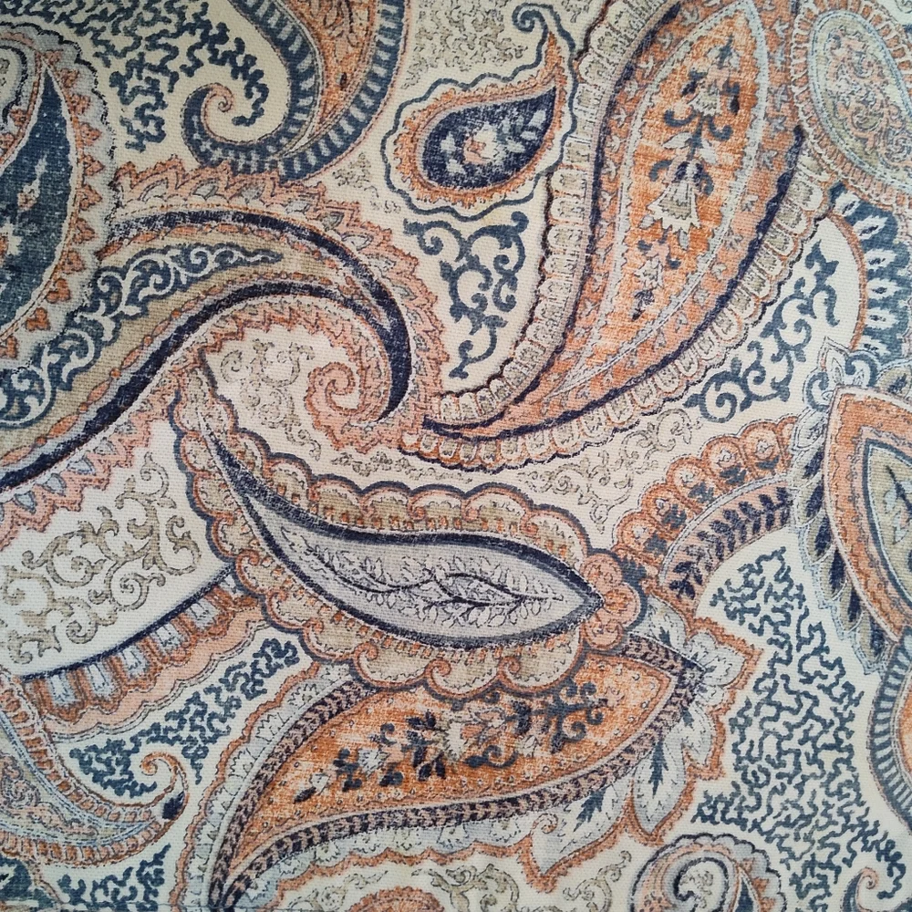 Rachel Roy Set Of 4 Paisley Blue-toned Cloth Placemats 18